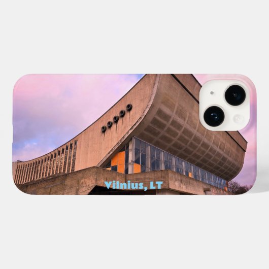 Sovjet Moderne Architectuur - Vilnius, Litouwen Case-Mate iPhone Case (Achterkant (horizontaal))