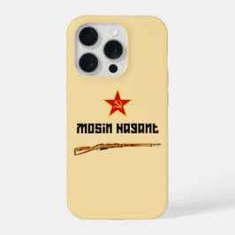 Sovjet Mosin Nagant Geweer Hoesje iPhone 15 Pro Case