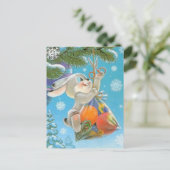  Sovjet Nieuwjaar/Kerstmis Briefkaart (Staand voorkant)