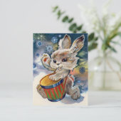 Sovjet Nieuwjaar/Kerstmis Briefkaart (Staand voorkant)