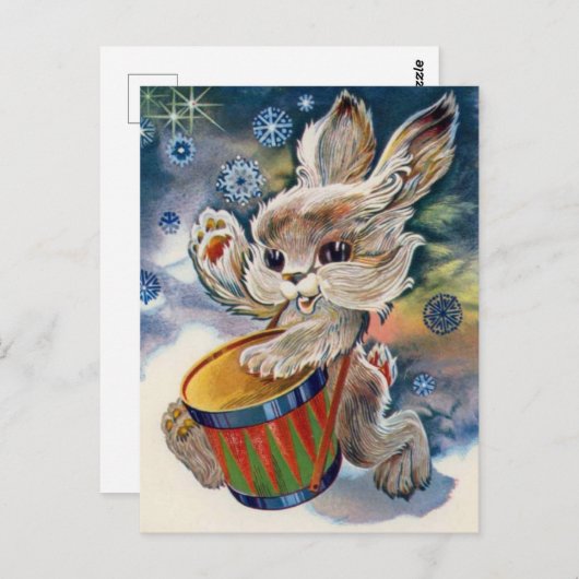  Sovjet Nieuwjaar/Kerstmis Briefkaart (Voorkant / Achterkant)