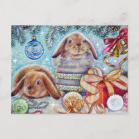  Sovjet Nieuwjaar/Kerstmis Briefkaart