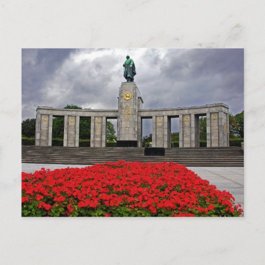 Sovjet Oorlogsmonument, Berlijn, Duitsland Briefkaart (Voorkant)