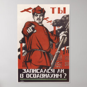 Sovjet-Poster van Propaganda Poster
