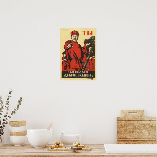 Sovjet-Poster van Propaganda Poster (Keuken)