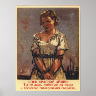 Sovjet-Poster van Propaganda Poster