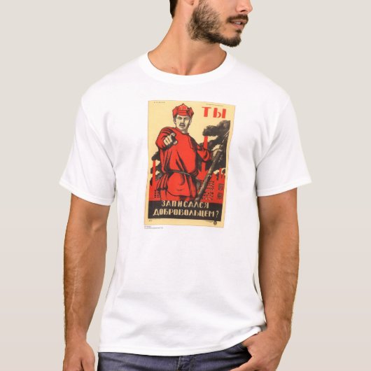 Sovjet-Poster van Propaganda T-shirt (Voorkant)