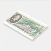 Sovjet postzegel met schip Ernest Krenkel Post-it® Notes (Schuin)