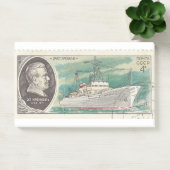 Sovjet postzegel met schip Ernest Krenkel Post-it® Notes (Kantoor)