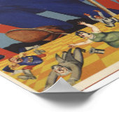 Sovjet-propaganda op de Dag van de Arbeid Poster (Hoek)