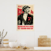 Sovjet Propaganda Poster Alle Macht aan de (Keuken)