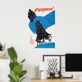 Sovjet Propaganda Poster Bij de wortel Anti-VS Kou (Thuiskantoor)