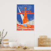 Sovjet Propaganda Poster Eer aan het vaderland van (Keuken)
