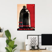 Sovjet Propaganda Poster Het Bolwerk van Vrede (Thuiskantoor)