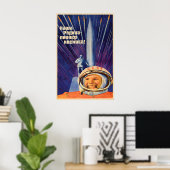 Sovjet Propaganda Poster Mijn vaderland is de ruim (Thuiskantoor)