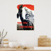 Sovjet Propaganda Poster Onze strijdkrachten zijn  (Keuken)