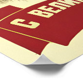 Sovjet Propaganda Poster Prettig feest (Hoek)