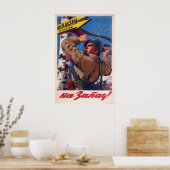 Sovjet Propaganda Poster Rode Leger Naar het Weste (Keuken)