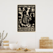 Sovjet Propaganda Poster Vrouwen! Wordt geletterd! (Keuken)