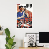 Sovjet Propaganda Poster WWII Wapenindustrie (Thuiskantoor)