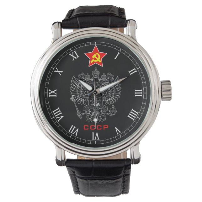 Sovjet Propaganda Watch Horloge (Voorkant)