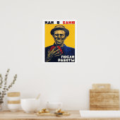 Sovjet-propagandaposter, ga na het werk baden poster (Keuken)