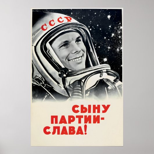 Sovjet Propagandaposter -Lang leve de zoon van de Poster (Voorkant)