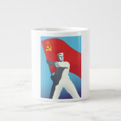 Sovjet Reisposter Grote Koffiekop (Voorkant)