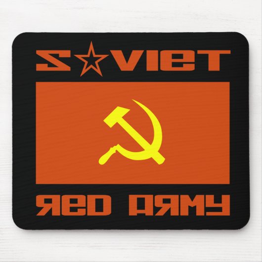 Sovjet-Rode Leger Hammer & Sickle Muismat (Voorkant)