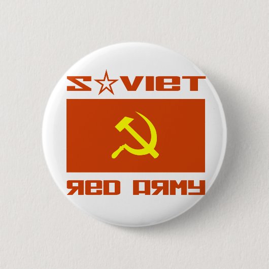 Sovjet-Rode Leger Hammer & Sickle Ronde Button 5,7 Cm (Voorkant)