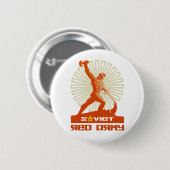 Sovjet-Rode Legersculptuur Ronde Button 5,7 Cm (Voorkant /achterkant)