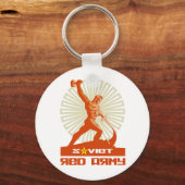 Sovjet-Rode Legersculptuur Sleutelhanger (Voorkant)