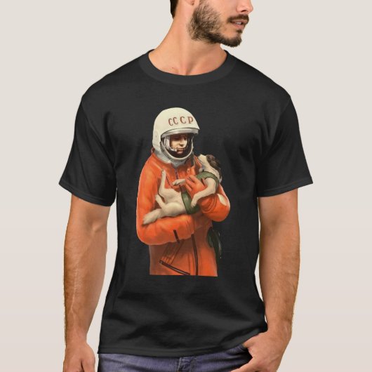Sovjet-ruimte Gagarin USSR CCCP T-shirt (Voorkant)