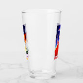 Sovjet-ruimte-propaganda biervlas glas (Links)