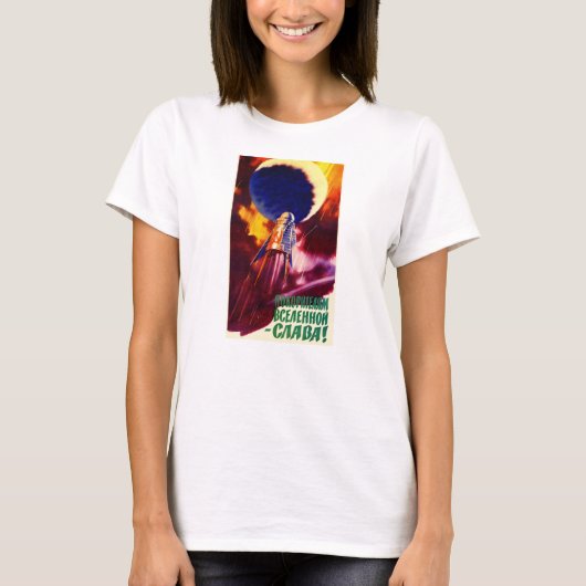 Sovjet-Ruimtepropaganda-Poster Shirt (Voorkant)
