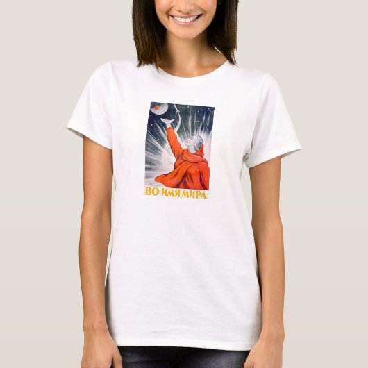 Sovjet-Ruimtepropaganda-Poster Shirt (Voorkant)