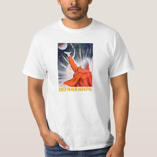 Sovjet-Ruimtepropaganda-Poster Shirt (Voorkant)