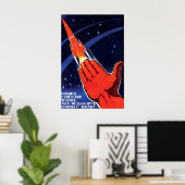 Sovjet Ruimtereisposter Sovjetman! Wees Trots Poster (Thuiskantoor)