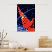 Sovjet Ruimtereisposter Sovjetman! Wees Trots Poster (Keuken)