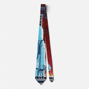 Sovjet-ruimteshuttle Volle Maan Lanceerplatform Co Stropdas