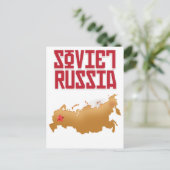 Sovjet-Rusland Vintage Reisposter Briefkaart (Staand voorkant)