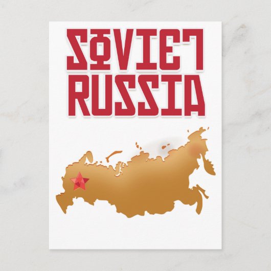 Sovjet-Rusland Vintage Reisposter Briefkaart (Voorkant)
