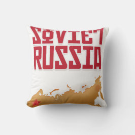 Sovjet-Rusland Vintage Reisposter Kussen