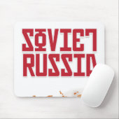 Sovjet-Rusland Vintage Reisposter Muismat (Met muis)