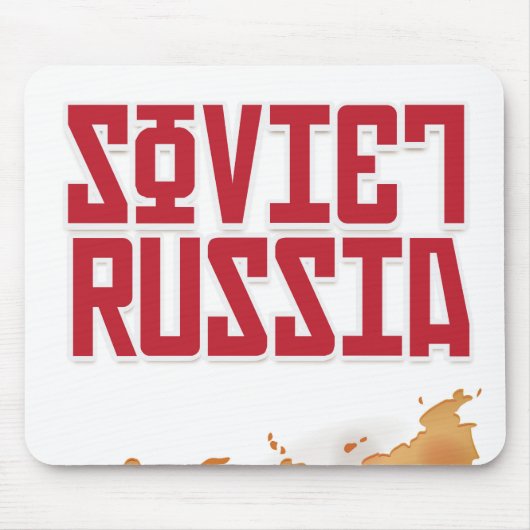 Sovjet-Rusland Vintage Reisposter Muismat (Voorkant)