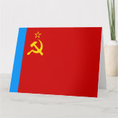 Sovjet-Rusland Vlag, Sovjet-Unie, CCCP, Communisme Kaart (Voorkant)