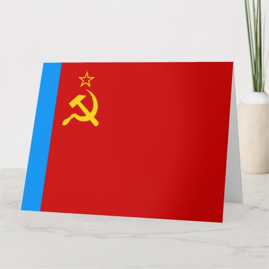 Sovjet-Rusland Vlag, Sovjet-Unie, CCCP, Communisme Kaart (Voorkant)