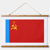 Sovjet-Rusland Vlag, USSR, CCCP, Communisme, Lenin Hangend Wandkleed (Voorkant)