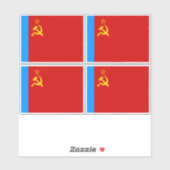 Sovjet-Rusland Vlag, USSR, CCCP, Communisme, Lenin Sticker (Vel)