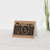 Sovjet Russische Camera - Zwarte op de Textuur van Kaart (Voorkant)